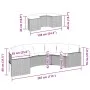 Halbrundes Gartensofa, 2-teilig, aus synthetischem Rattan in Beige. von , Outdoor-Sofas - Ref: Foro24-3262063, Preis: 632,30 ...