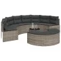 Halbrundes Gartensofa-Set, 3-teilig, aus grauem Kunststoff-Rattan. von , Outdoor-Sofas - Ref: Foro24-3262075, Preis: 611,59 €...