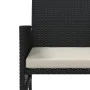 Sofá de jardín 2 plazas con mesa y taburetes ratán PE negro by , Outdoor sofas - Ref: Foro24-317626, Price: 240,77 €, Discoun...