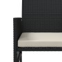 Sofá de jardín 2 plazas con mesa y taburetes ratán PE negro by , Outdoor sofas - Ref: Foro24-317626, Price: 244,49 €, Discoun...