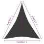 Sail awning anthracite gray HDPE 160 g/m² 5x6x6 m by vidaXL, Umbrellas - Ref: Foro24-311098, Price: 37,67 €, Discount: %