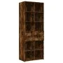 Aparador alto madera de ingeniería roble ahumado 70x42,5x185 cm by , Sideboards - Ref: Foro24-3281466, Price: 160,36 €, Disco...