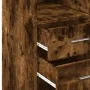 Aparador alto madera de ingeniería roble ahumado 70x42,5x185 cm by , Sideboards - Ref: Foro24-3281466, Price: 160,36 €, Disco...