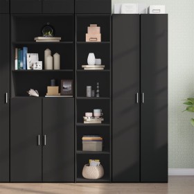 Schwarzer Hochschrank aus Holzwerkstoff 40x41x185 cm von , Sideboards - Ref: Foro24-3281667, Preis: 89,49 €, Rabatt: %