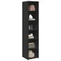Aparador alto madera de ingeniería negro 40x41x185 cm de , Aparadores - Ref: Foro24-3281667, Precio: 88,41 €, Descuento: %