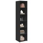 Aparador alto madera de ingeniería negro 40x41x185 cm by , Sideboards - Ref: Foro24-3281667, Price: 89,49 €, Discount: %