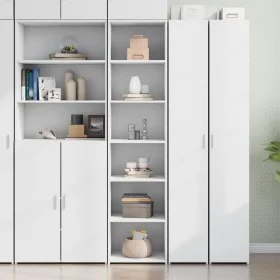 Hoher Schrank aus weißem Ingenieurholz 45x41x185 cm von , Sideboards - Ref: Foro24-3281673, Preis: 98,87 €, Rabatt: %