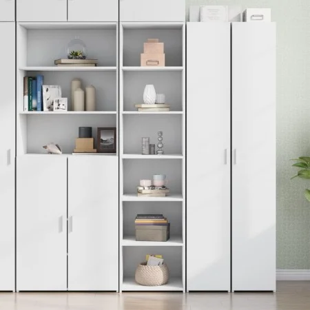 Hoher Schrank aus weißem Ingenieurholz 45x41x185 cm von , Sideboards - Ref: Foro24-3281673, Preis: 98,87 €, Rabatt: %