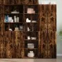 Aparador alto madera de ingeniería roble ahumado 50x41x185 cm de , Aparadores - Ref: Foro24-3281684, Precio: 98,22 €, Descuen...