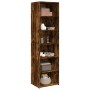 Aparador alto madera de ingeniería roble ahumado 50x41x185 cm by , Sideboards - Ref: Foro24-3281684, Price: 99,39 €, Discount: %