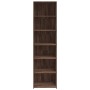 Aparador alto madera de ingeniería marrón roble 50x41x185 cm by , Sideboards - Ref: Foro24-3281686, Price: 101,81 €, Discount: %