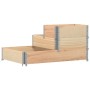 Arriate elevado de 3 niveles madera maciza de pino 120x80 cm by , Pots and planters - Ref: Foro24-4010313, Price: 80,47 €, Di...