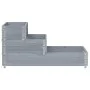 Arriate elevado de 3 niveles madera maciza pino gris 120x80 cm de , Maceteros y jardineras - Ref: Foro24-4010311, Precio: 90,...