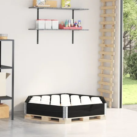 Arriate elevado hexagonal madera maciza pino negro 160x160 cm von , Töpfe und Pflanzgefäße - Ref: Foro24-4010318, Preis: 52,4...