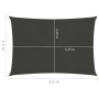 Anthracite grey HDPE sail shade 160 g/m² 2.5x3.5 m by vidaXL, Umbrellas - Ref: Foro24-311068, Price: 28,29 €, Discount: %