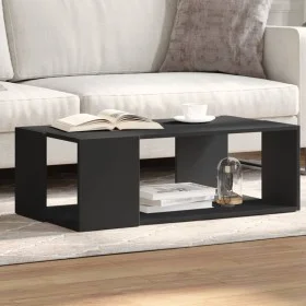 Schwarzer Couchtisch aus Spanplatte 89,5x48x30 cm von , Couchtisch - Ref: Foro24-848151, Preis: 51,53 €, Rabatt: %