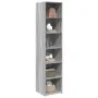 Aparador alto madera de ingeniería gris Sonoma 40x41x185 cm by , Sideboards - Ref: Foro24-3281671, Price: 87,79 €, Discount: %