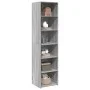Aparador alto madera de ingeniería gris Sonoma 45x41x185 cm de , Aparadores - Ref: Foro24-3281678, Precio: 93,99 €, Descuento: %