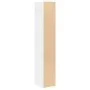 Aparador alto madera de ingeniería blanco 30x41x185 cm by , Sideboards - Ref: Foro24-846411, Price: 78,99 €, Discount: %