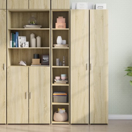 Hoher Schrank aus Sonoma-Eichen-Ingenieurholz 30x41x185 cm. von , Sideboards - Ref: Foro24-846413, Preis: 79,16 €, Rabatt: %
