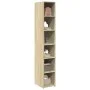 Aparador alto madera de ingeniería roble Sonoma 30x41x185 cm by , Sideboards - Ref: Foro24-846413, Price: 75,85 €, Discount: %