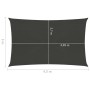 Segelmarkise anthrazitgrau HDPE 160 g/m² 3x4,5 m von vidaXL, Sonnenschirme - Ref: Foro24-311073, Preis: 37,93 €, Rabatt: %