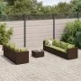 Set sofás de jardín 8 piezas y cojines ratán sintético marrón by , Garden sets - Ref: Foro24-3308038, Price: 588,01 €, Discou...