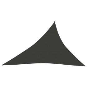 Toldo de vela gris antracita HDPE 160 g/m² 3x4x5 m