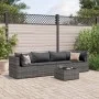 Gartenmöbel-Set 5-teilig mit grauen Polstern aus synthetischem Rattan von , Gartensets - Ref: Foro24-3308010, Preis: 322,03 €...