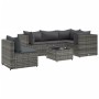 Gartenmöbel-Set, 6-teilig, mit grauen Polstern aus synthetischem Rattan. von , Gartensets - Ref: Foro24-3308162, Preis: 422,1...