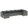 Set de muebles de jardín 7 pzas y cojines ratán sintético gris de , Conjuntos de jardín - Ref: Foro24-3308226, Precio: 474,32...