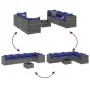 Set de muebles de jardín 7 pzas y cojines ratán sintético gris de , Conjuntos de jardín - Ref: Foro24-3308031, Precio: 478,16...