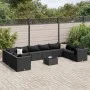 Gartenmöbel-Set 11-teilig und Kissen aus schwarzem Kunststoff-Rattan. von , Gartensets - Ref: Foro24-3308291, Preis: 845,90 €...