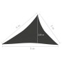 Sail awning anthracite gray HDPE 160 g/m² 3x4x5 m by vidaXL, Umbrellas - Ref: Foro24-311091, Price: 23,75 €, Discount: %