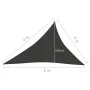 Segelmarkise anthrazitgrau HDPE 160 g/m² 3x4x5 m von vidaXL, Sonnenschirme - Ref: Foro24-311091, Preis: 23,39 €, Rabatt: %