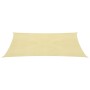 Toldo de vela HDPE beige 160 g/m² 4x4 m