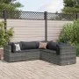 Set de muebles de jardín 5 pzas y cojines ratán sintético gris by , Garden sets - Ref: Foro24-3308122, Price: 363,33 €, Disco...