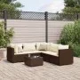 Set muebles de jardín 6 piezas y cojines ratán sintético marrón by , Garden sets - Ref: Foro24-3308129, Price: 467,36 €, Disc...