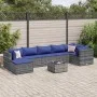 Set de muebles de jardín 8 pzas y cojines ratán sintético gris de , Conjuntos de jardín - Ref: Foro24-3308239, Precio: 507,79...