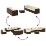 Set sofás de jardín 8 piezas y cojines ratán sintético marrón by , Garden sets - Ref: Foro24-3308033, Price: 541,78 €, Discou...