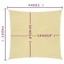Toldo de vela HDPE beige 160 g/m² 4x4 m de vidaXL, Sombrillas - Ref: Foro24-311111, Precio: 39,08 €, Descuento: %
