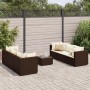Gartenmöbel-Set, 7-teilig, mit braunen Polstern aus synthetischem Rattan. von , Gartensets - Ref: Foro24-3308025, Preis: 478,...