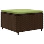 Set muebles de jardín 7 piezas y cojines ratán sintético marrón by , Garden sets - Ref: Foro24-3308230, Price: 509,35 €, Disc...
