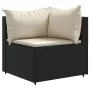 Set de muebles de jardín 5 pzas y cojines ratán sintético negro de , Conjuntos de jardín - Ref: Foro24-3308120, Precio: 408,7...