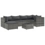 Set de muebles de jardín 7 pzas y cojines ratán sintético gris by , Garden sets - Ref: Foro24-3308218, Price: 467,06 €, Disco...