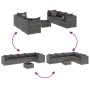 Set de muebles de jardín 7 pzas y cojines ratán sintético gris by , Garden sets - Ref: Foro24-3308218, Price: 467,06 €, Disco...