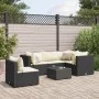 Set muebles de jardín 6 piezas y cojines ratán sintético negro de , Conjuntos de jardín - Ref: Foro24-3308160, Precio: 431,72...