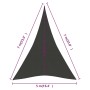 HDPE anthracite shade sail 160 g/m² 5x7x7 m by vidaXL, Umbrellas - Ref: Foro24-311099, Price: 46,31 €, Discount: %