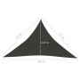 Segelmarkise anthrazitgrau HDPE 160 g/m² 3,5x3,5x4,9 m von vidaXL, Sonnenschirme - Ref: Foro24-311092, Preis: 22,37 €, Rabatt: %
