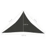 Segelmarkise anthrazitgrau HDPE 160 g/m² 3,5x3,5x4,9 m von vidaXL, Sonnenschirme - Ref: Foro24-311092, Preis: 22,07 €, Rabatt: %